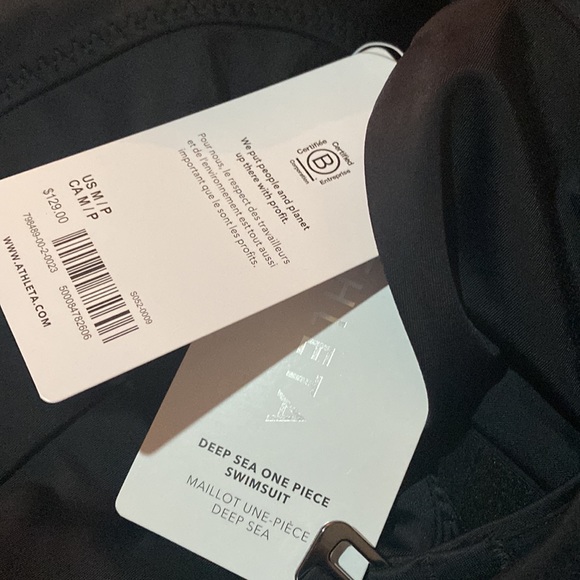 🖤 Athleta Deep Sea One Piece Swimsuit // Black - Picture 5 of 8